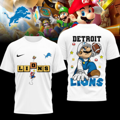 Detroit Lions | Premium NFL Super Mario 3D Shirt