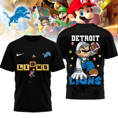 Detroit Lions | Premium NFL Super Mario 3D Shirt