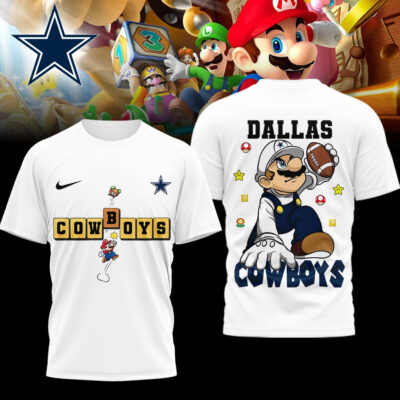 Dallas Cowboys | Premium NFL Super Mario 3D Shirt