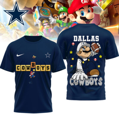 Dallas Cowboys | Premium NFL Super Mario 3D Shirt