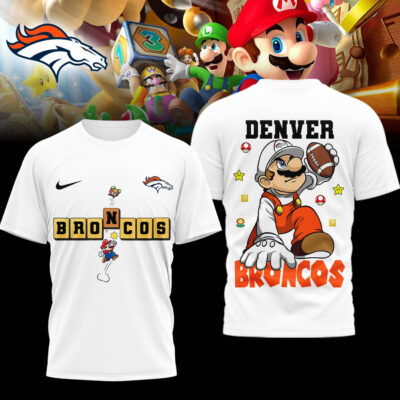 Denver Broncos | Premium NFL Super Mario 3D Shirt
