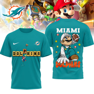 Miami Dolphins | Premium NFL Super Mario 3D Shirt
