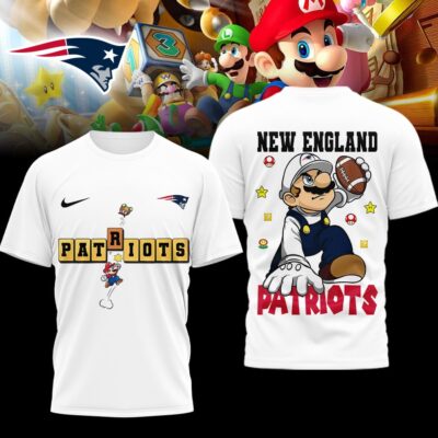 New England Patriots | Premium NFL Super Mario 3D Shirt