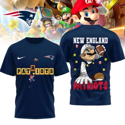 New England Patriots | Premium NFL Super Mario 3D Shirt
