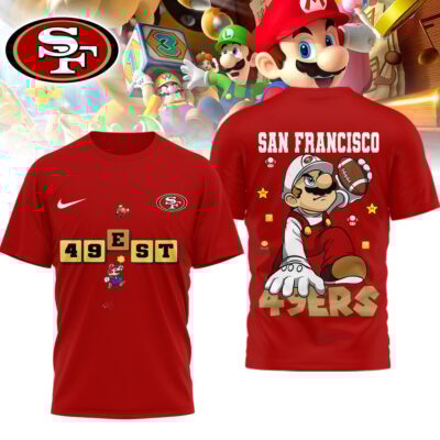 San Francisco 49ers | Premium NFL Super Mario 3D Shirt