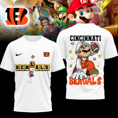 Cincinnati Bengals | Premium NFL Super Mario 3D Shirt