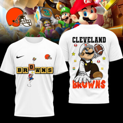 Cleveland Browns | Premium NFL Super Mario 3D Shirt