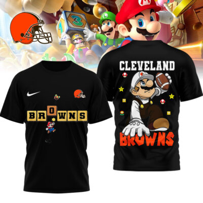 Cleveland Browns | Premium NFL Super Mario 3D Shirt