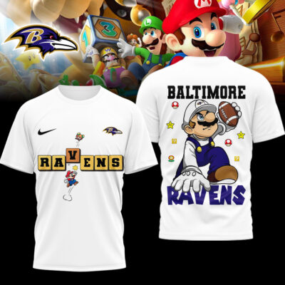 Baltimore Ravens | Premium NFL Super Mario 3D Shirt