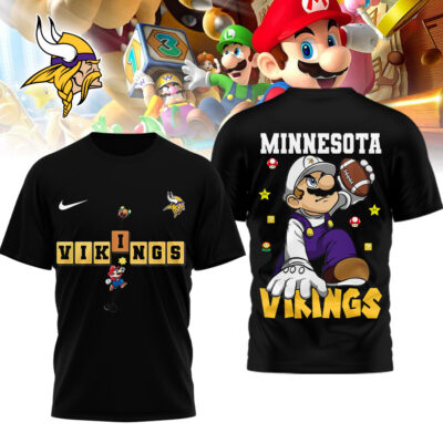 Minnesota Vikings | Premium NFL Super Mario 3D Shirt
