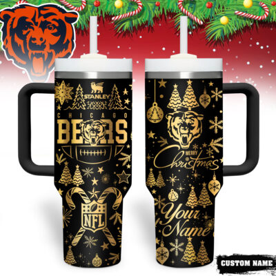 Cincinnati Bengals | Premium NFL Personalized Holiday Gold Tumbler 40oz