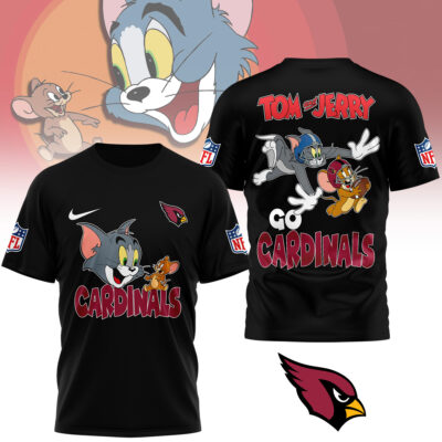 Arizona Cardinals | Premium NFL Tom And Jerry 3D Shirt
