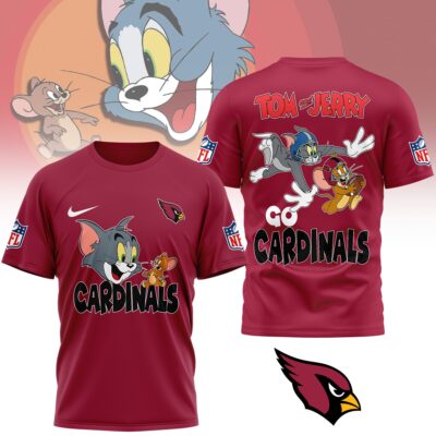 Arizona Cardinals | Premium NFL Tom And Jerry 3D Shirt