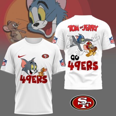 San Francisco 49ers | Premium NFL Tom And Jerry 3D Shirt