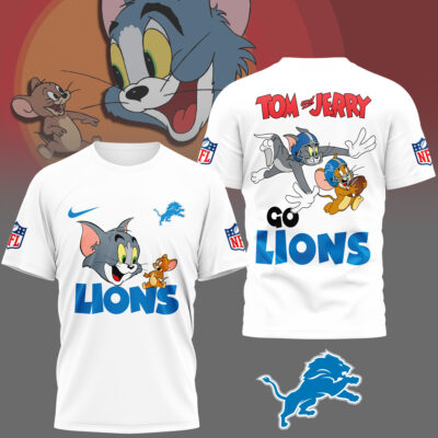 Detroit Lions | Premium NFL Tom And Jerry 3D Shirt