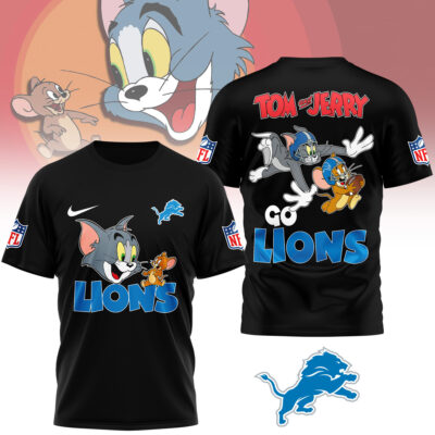 Detroit Lions | Premium NFL Tom And Jerry 3D Shirt