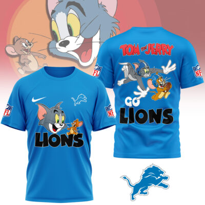 Detroit Lions | Premium NFL Tom And Jerry 3D Shirt