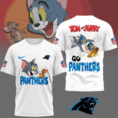 Carolina Panthers | Premium NFL Tom And Jerry 3D Shirt