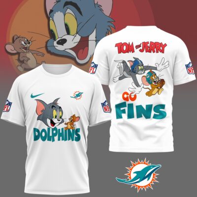 Miami Dolphins | Premium NFL Tom And Jerry 3D Shirt