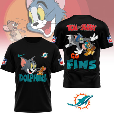 Miami Dolphins | Premium NFL Tom And Jerry 3D Shirt