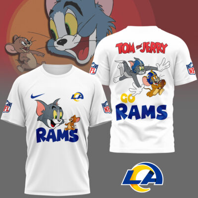 Los Angeles Rams | Premium NFL Tom And Jerry 3D Shirt