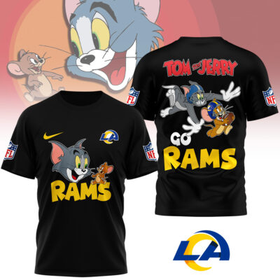 Los Angeles Rams | Premium NFL Tom And Jerry 3D Shirt