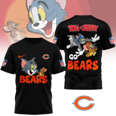 Chicago Bears | Premium NFL Tom And Jerry 3D Shirt