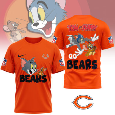 Chicago Bears | Premium NFL Tom And Jerry 3D Shirt