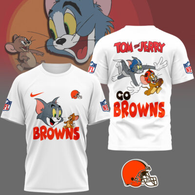 Cleveland Browns | Premium NFL Tom And Jerry 3D Shirt