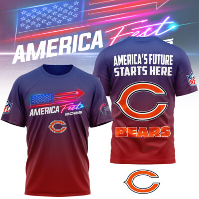Chicago Bears | Premium NFL American Fest 2025 3D Shirt