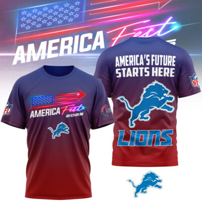 Detroit Lions | Premium NFL American Fest 2025 3D Shirt