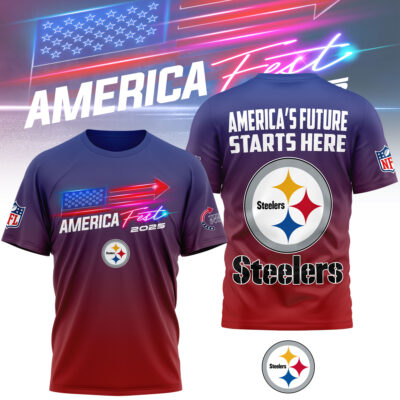 Pittsburgh Steelers | Premium NFL American Fest 2025 3D Shirt