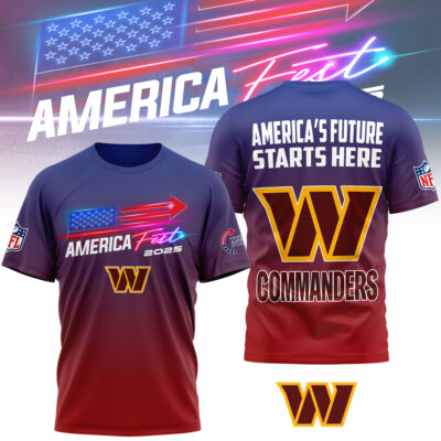 Washington Commanders | Premium NFL American Fest 2025 3D Shirt