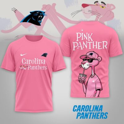 Carolina Panthers | Premium NFL Pink Panther 3D Shirt