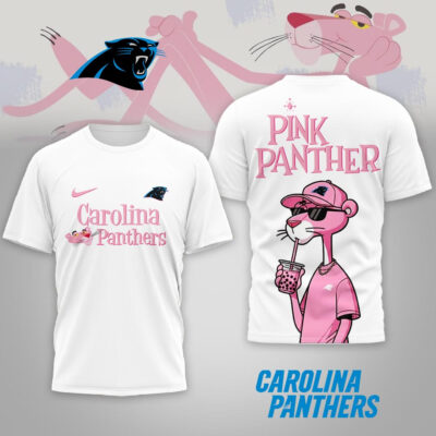 Carolina Panthers | Premium NFL Pink Panther 3D Shirt