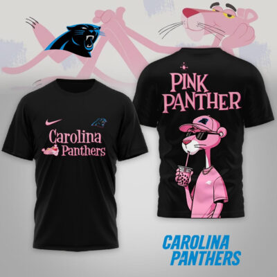 Carolina Panthers | Premium NFL Pink Panther 3D Shirt