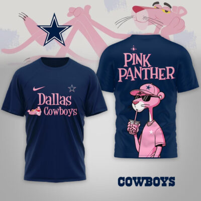 Dallas Cowboys | Premium NFL Pink Panther 3D Shirt