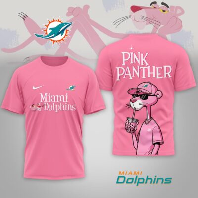 Miami Dolphins | Premium NFL Pink Panther 3D Shirt