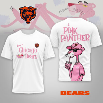 Chicago Bears | Premium NFL Pink Panther 3D Shirt