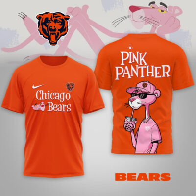 Chicago Bears | Premium NFL Pink Panther 3D Shirt