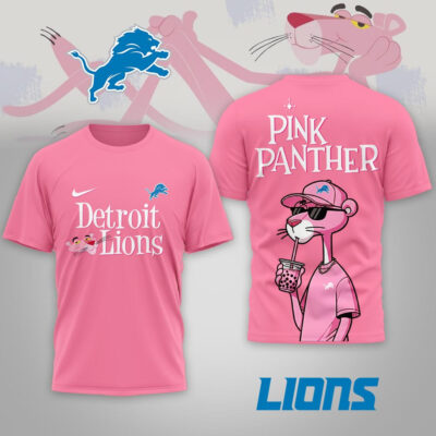 Detroit Lions | Premium NFL Pink Panther 3D Shirt