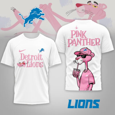 Detroit Lions | Premium NFL Pink Panther 3D Shirt