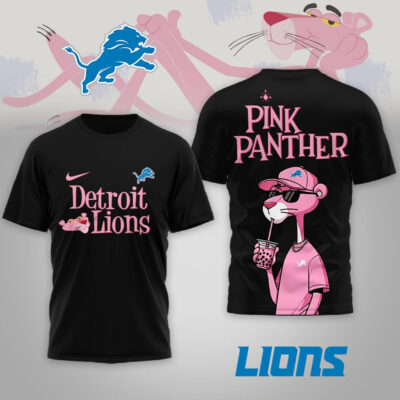 Detroit Lions | Premium NFL Pink Panther 3D Shirt