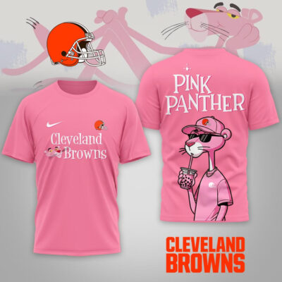 Cleveland Browns | Premium NFL Pink Panther 3D Shirt