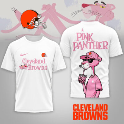 Cleveland Browns | Premium NFL Pink Panther 3D Shirt