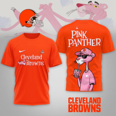 Cleveland Browns | Premium NFL Pink Panther 3D Shirt