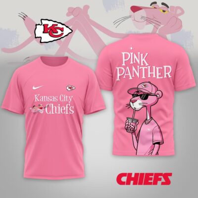 Kansas City Chiefs | Premium NFL Pink Panther 3D Shirt