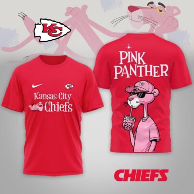 Kansas City Chiefs | Premium NFL Pink Panther 3D Shirt