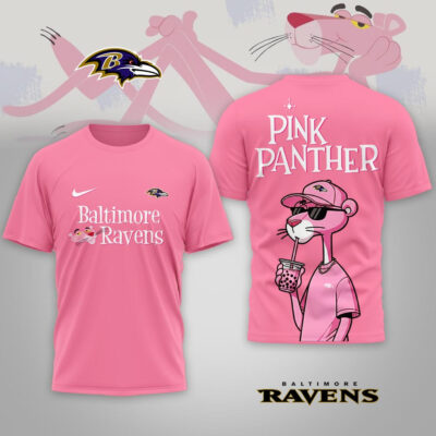 Baltimore Ravens | Premium NFL Pink Panther 3D Shirt
