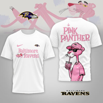 Baltimore Ravens | Premium NFL Pink Panther 3D Shirt